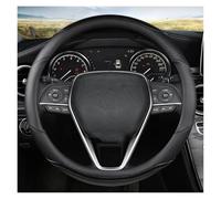 Copri Sterzo Macchina Coprivolante In Pelle E Fibra Di Carbonio Per Auto Da 38 Cm Per Corolla Per CH-R Per Camry Per Rav4 Per Auris Accessori Per(Nero)
