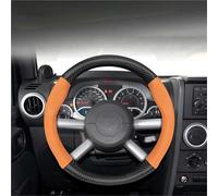 Copri Sterzo Macchina Coprivolante Per Jeep Per Compass Per Wrangler Jk Jl Per Renegade Per Grand Per Cherokee(Orng Leather M)