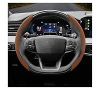 Copri Sterzo Macchina Per Ford Per Fiesta Per Mondeo Per Ranger Per Kuga Per Transit Per Custom Per Puma Per Fusion Per Mk8 Coprivolante In Pelle Scamosciata(Brown D 2-P)