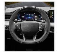 Copri Sterzo Macchina Per Ford Per Fiesta Per Mondeo Per Ranger Per Kuga Per Transit Per Custom Per Puma Per Fusion Per Mk8 Coprivolante In Pelle Scamosciata(Black D 2-P)