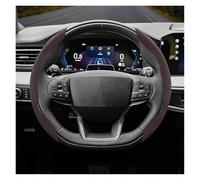 Copri Sterzo Macchina Per Ford Per Fiesta Per Mondeo Per Ranger Per Kuga Per Transit Per Custom Per Puma Per Fusion Per Mk8 Coprivolante In Pelle Scamosciata(Mocha D 2-P)