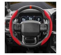 Copri Sterzo Macchina Per Ford Per Fiesta Per Mondeo Per Ranger Per Kuga Per Transit Per Custom Per Puma Per Fusion Per Mk8 Coprivolante In Pelle Scamosciata(Red O 2-P)