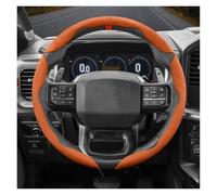 Copri Sterzo Macchina Per Ford Per Fiesta Per Mondeo Per Ranger Per Kuga Per Transit Per Custom Per Puma Per Fusion Per Mk8 Coprivolante In Pelle Scamosciata(Orange 03-P)
