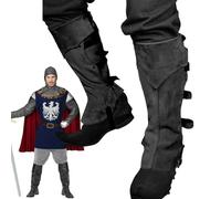 Copri stivali da pirata, copertura regolabile per stivali da cavaliere, moda da uomo, per festival, scuola, rinascimento, feste, cosplay, falò, foto autunnali
