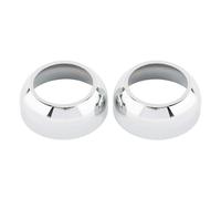 Copri-tappi for soffietti forcella in alluminio for moto da 39 mm for Harley Davidson Sportster Dyna FXR FXD XL883 XL1200(Chrome)