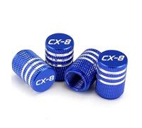 Copri-tappi per pneumatici auto Per CX-8 Auto Moto Bici Accessori Cerchi in lega per auto Tappi per valvole pneumatici Coperture per stelo pneumatici Tappi antipolvere(Blue)