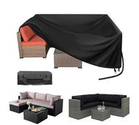 Copri Tavolo Da Esterno Impermeabile 250 L x 120 W x 90 H cm Copritavolo Da Esterno 420d Oxford Copertura Tavolo Esterno Impermeabile, Antivento Anti-UV Copertura per Mobili Da Giardino Rettangolare