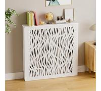 Copri Termosifone Moderno Bianco Copritermosifone per la Casa con Ripiano Superiore Copritermosifoni per Il Riscaldamento a Pavimento Collettore, Facile da Montare(80x80x20cm/31x31x8in)