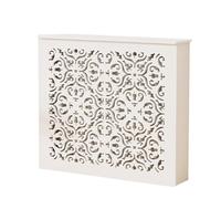 Copri Termosifone Moderno, Copritermosifone in PVC per Termosifoni con Piattaforma Portaoggetti, per Soggiorno Decorativo, Ventilazione Cava(80 * 90 * 20cm/31 * 35 * 8in)