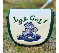 Copri testa da golf a forma di topo su un ponte, copri testa da golf a forma di mezzaluna per putter, in materiale PU, adatto per la maggior parte dei marchi, il miglior regalo per nonno, papà e figli