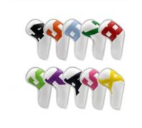 Copri Testa da Golf Copri Testa Copriferro Custodia Protezione Kit con di Chiusura Stabile in Pelle PU Lavabile con Numeri Ben Visibili Adatto a