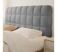 Copri Testata Letto Elasticizzato, Fodera Testiera Trapuntata Lavabile, Copriletto All-inclusive per Decorazione Camera da Letto, Adatta a Diverse Dimensioni(Dark Grey,200cm)