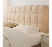 Copri Testata Letto Elasticizzato, Fodera Testiera Trapuntata Lavabile, Copriletto All-inclusive per Decorazione Camera da Letto, Adatta a Diverse Dimensioni(Khaki,220cm)