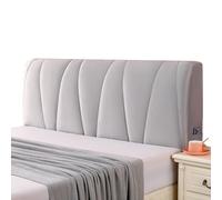 Copri Testata Letto in Velluto, Copritestata Letto Elasticità, Letto Matrimoniale Singolo Copertura Protettiva Antipolvere Per Tessuto di Lino Pelle Testiera Imbottita in Legno(180x60cm,Grey2)
