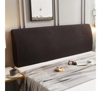 Copri Testata Letto Jacquard Elastico Singolo e Matrimoniale, Fodera per Testiera Del Letto Tessuto in Poliestere, Coprispalliera Letto, Copertura Per Testiera Lavabile Antipolvere,Dark coffee,180cm