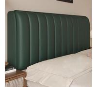 Copri Testata Letto Matrimoniale Ecopelle, Impermeabile Copritestata Letto una Piazza e Mezza, Elastica Universale Copertura per Testiera per Letto Protezione,Verde,200cm