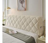 Copri Testata Letto Matrimoniale Imbottita In Cotone, Elastica Fodera Blu/Bianco, Copritestata All-inclusive Cover Decorazione Camera Letto,B-160cm