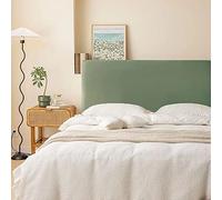 Copri Testata Letto Matrimoniale/Singolo Fodera Per Testiera Letto In Morbido Velluto Elasticizzato Copertura Per Testiera Letto Elastica Protezione Antipolvere Cover ( Color : Green , Size : 180(170c