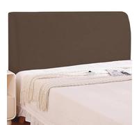 Copri Testata Letto Matrimoniale/Singolo/una piazza e mezza, Coprispalliera Letto Elasticizzata, Universale Copertura Copri Testiera Letto Lavabile, Headboard Cover Antipolvere(Coffee brown,200 CM)