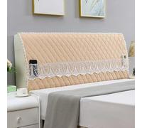 Copri Testata Letto Per Letto Singolo,matrimoniale,king Size Semplice Copritestata Antipolvere Copertura Testiera Letto Con Tasche Decorazione Moderna Per Camera Da Letto-Khaki||65 * 150cm