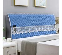Copri Testata Letto Per Letto Singolo,matrimoniale,king Size Semplice Copritestata Antipolvere Copertura Testiera Letto Con Tasche Decorazione Moderna Per Camera Da Letto-Blue||65 * 150cm