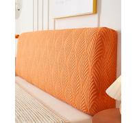 Copri Testata Letto Una Piazza E Mezza 150 CM, Elasticizzato, Jacquard | Fodera per Testiera Jacquard Elastica, Grigio Chiaro. Protegge e Rinnova Letti Usurati, Ideale per la Camera da Letto