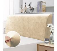 Copri testata Testiere Spalliera Letto Elasticizzata Velluto Liscio Tinta Unita