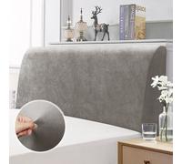 Copri testata Testiere Spalliera Letto Elasticizzata Velluto Liscio Tinta Unita