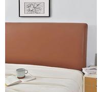 Copri Testiera in Morbida Pelle, Stretch all-Inclusive Tight Wrap Copriletto Copriletto Copri Schienale Copertura per Singolo Matrimoniale Queen King, Light Brown, 200x70cm