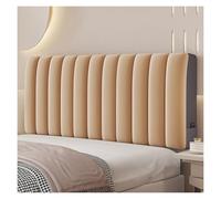 Copri testiera in velluto di lusso for camera da letto - Protezione trapuntata morbida con isolamento termico, antistatica, universale for letti in legno, pelle e imbottiti(Brown,120cm)