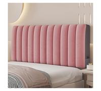 Copri testiera in velluto di lusso for camera da letto - Protezione trapuntata morbida con isolamento termico, antistatica, universale for letti in legno, pelle e imbottiti(rosa,120cm)