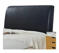 Copri Testiera Letto Matrimoniale Ecopelle,2023 Nuovo Copertura Testiera Letto,Premium All-Inclusive Elasticizzato Copertura Antipolvere AntiGraffio Cuscin Per Testiera Decorazione ( Color : Black , S