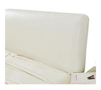 Copri Testiera Letto Matrimoniale Ecopelle, Copertura Antipolvere AntiGraffio Cuscin Per Testiera Decorazione (Color: Off-white)