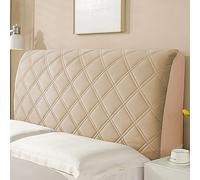 Copri Testiera Letto Matrimoniale Imbottita Tortora,copritestiera Matrimoniale/singolo/una Piazza E Mezza Microfibra Marrone,elasticizzata Trapuntata Cuscino Copertura ( Color : Brown , Size : 180cm(7