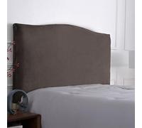 Copri Testiera Letto Matrimoniale In Velluto Elasticizzato | Proteggi Testata Imbottita Da Graffi E Macchie | Una Piazza Mezza Divano | Tessuto Antipelo Lavabile(Deep grey,220cm/87in)