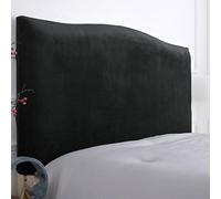 Copri Testiera Letto Matrimoniale In Velluto Elasticizzato | Proteggi Testata Imbottita Da Graffi E Macchie | Una Piazza Mezza Divano | Tessuto Antipelo Lavabile(Black,200cm/79in)