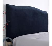 Copri Testiera Letto Matrimoniale In Velluto Elasticizzato | Proteggi Testata Imbottita Da Graffi E Macchie | Una Piazza Mezza Divano | Tessuto Antipelo Lavabile(Dark Blue,180cm/71in)