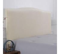 Copri Testiera Letto Matrimoniale In Velluto Elasticizzato | Proteggi Testata Imbottita Da Graffi E Macchie | Una Piazza Mezza Divano | Tessuto Antipelo Lavabile(Beige,150cm/59in)