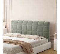 Copri Testiera Letto Matrimoniale/Singolo/Una Piazza E Mezza Imbottito Tessuto,Elastica Copertura Per Testiera Per Letto Ferro Battuto/Legno/Pelle Fodera Velluto Protezione ( Color : Dark gray , Size