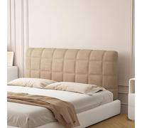 Copri Testiera Letto Matrimoniale/Singolo/Una Piazza E Mezza Imbottito Tessuto,Elastica Copertura Per Testiera Per Letto Ferro Battuto/Legno/Pelle Fodera Velluto Protezione ( Color : Brown , Size : 17