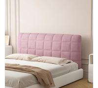 Copri Testiera Letto Matrimoniale/Singolo/Una Piazza E Mezza Imbottito Tessuto,Elastica Copertura Per Testiera Per Letto Ferro Battuto/Legno/Pelle Fodera Velluto Protezione ( Color : Pink , Size : 180
