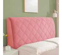 Copri testiera matrimoniale/singola, copriletto imbottito for letto super king size piccolo, protezione antipolvere(Light pink,190cm)