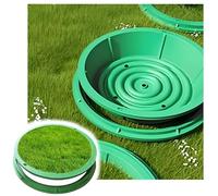 Copri tombini Invisibili Personalizzabili, Copri tombini in Resina Rotondi/Quadrati,Copri Fosse settiche Decorative for drenaggio, Cortile, Prato, Giardino(Round 40 * 40CM/15.7 * 15.7IN)