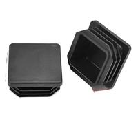 Copri tubo in gomma, foro for tappo, 8 pezzi quadrati neri Suggerimenti for le gambe dell'hardware dei mobili Tappi for delle sedie da tavolo in di ricambio Piedini multiuso(35 * 35mm)