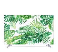 Copri Tv Esterno Personalizzato 19" - 80" 22 pollici 75 pollici decorativo Cappuccio Custodia for schermo TV PC foglie di palma Flamingo impermeabile verde Tv Cover Proteggi ( Color : Green , Size : 2