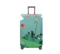 Copri Valigia 18-32 Pollici Elastico, Fasbuy Coprivaligia Grande Stampa di Ombrello, Antipolvere Lavabile Coprivaligia, Trolley Custodia Protettiva per Viaggi, Business (Uccellino,L)