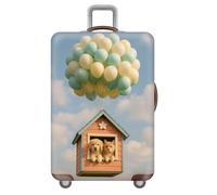 Copri Valigia,Mongolfiera Arcobaleno A Forma Di Animale Coprivaligia Da Viaggio,Coprivaligia Elastico,Antipolvere E Lavabile Per Trolley Da 18 A 32 Pollici,Gatto,Cane (Color 4,M(22-24inch))