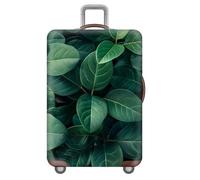 Copri Valigia,Stampa Fiori Di Foglie Botaniche Tropicali,Coprivaligia Grande,Elastic Proteggi Copertura Per Valigie,Coprivaligia Anti-Polvere, Per18-32 Pollici,Adulti,Ragazze (Verde,S(18-21inch))
