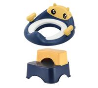 Copri vasino per bambini con design a cartoni animati, morbido tessuto in poliuretano, base rimovibile, per il calore invernale del WC, utile per l'allenamento del WC, per uso invernale