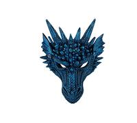 Copri viso per festa di Halloween Maschera drago Copri viso drago animale 3D Accessorio per costume cosplay Festa di carnevale Copri viso divertente per Natale Halloween Blu